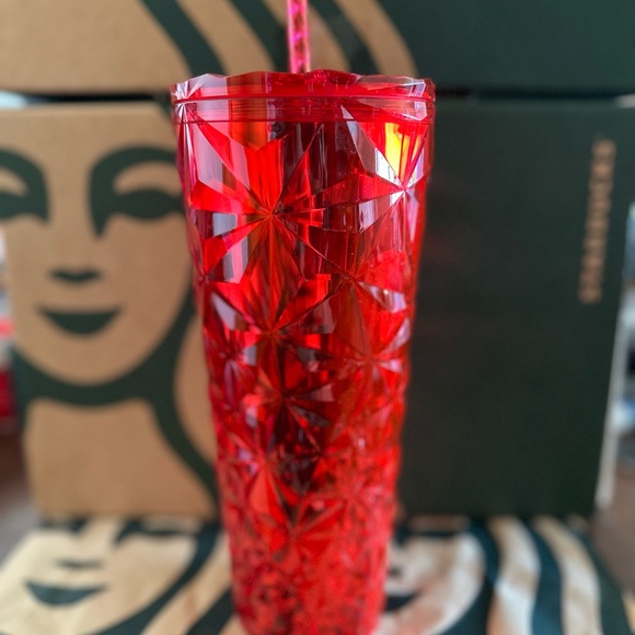 Starbucks Tumbler Red Prism - Holiday 2023 - Venti 24oz - Picture 2 of 5